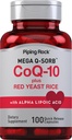 Piping Rock CoQ10 cu Red Yeast Rice 