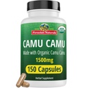 Naturale Peruviane Vitamina organica C din Camu Camu Capsulele 1500 mg - 150 pastile Vegan, Vitamina naturala C din intreaga alimente Camu Berry Organic, Non-GMO