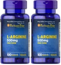 Pride L- Arginine 500 mg, Heart Health Support, 100 Count (Pachet de 2)