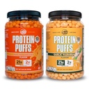 Twin Peaks Low Carb, Keto Friendly Proteine Puffs, 1 Jug Usturoi Parmesan Aroma Puffs + 1 Jug Nacho Cheese Flavor Puffs