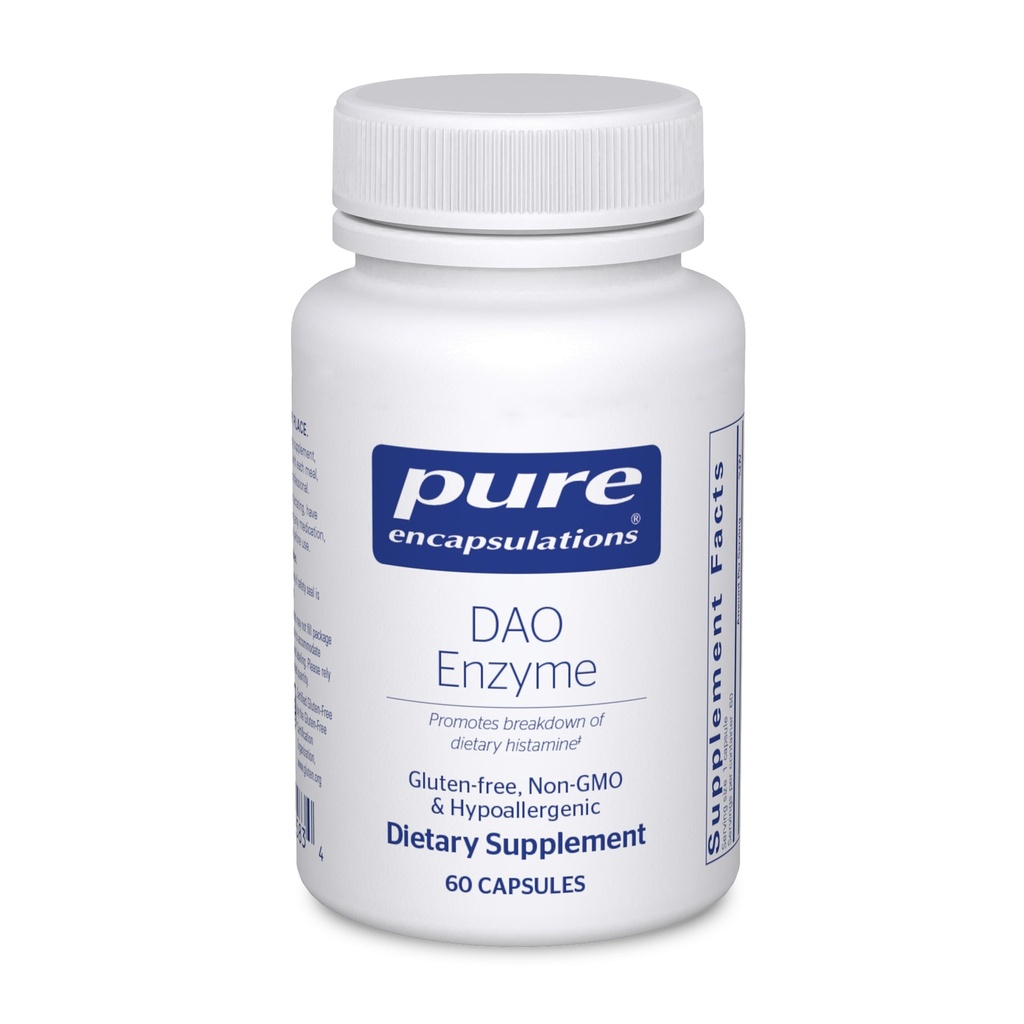Pure Encapsulations DAO Enzyme - Histamina dezagregare supliment de suport pentru digestivie * - Ease Digestive Discomfort & Skin Sensibility* - Allergen- Free Health Supplement - 60 Capsule