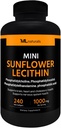 ML Naturals Mini Floarea-soarelui lecitină 240 Softgels. Fosfatidilcolină, fosfatidilinozitol, fosfatidiltanolamină, acid fosforatidic, NSF-Certificat și cGMP-Compliant
