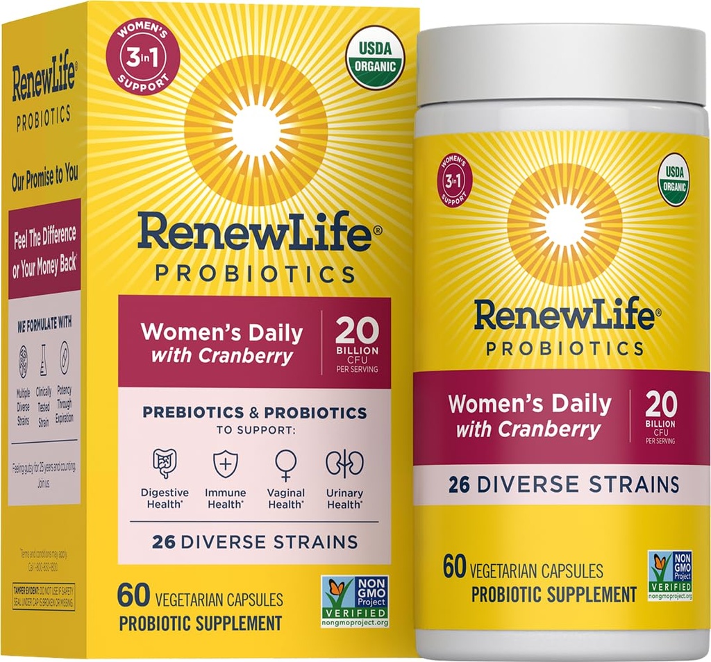 Reînnoirea vieţii Zilnic Probiotic feminin + Prebiotice, 60 CT