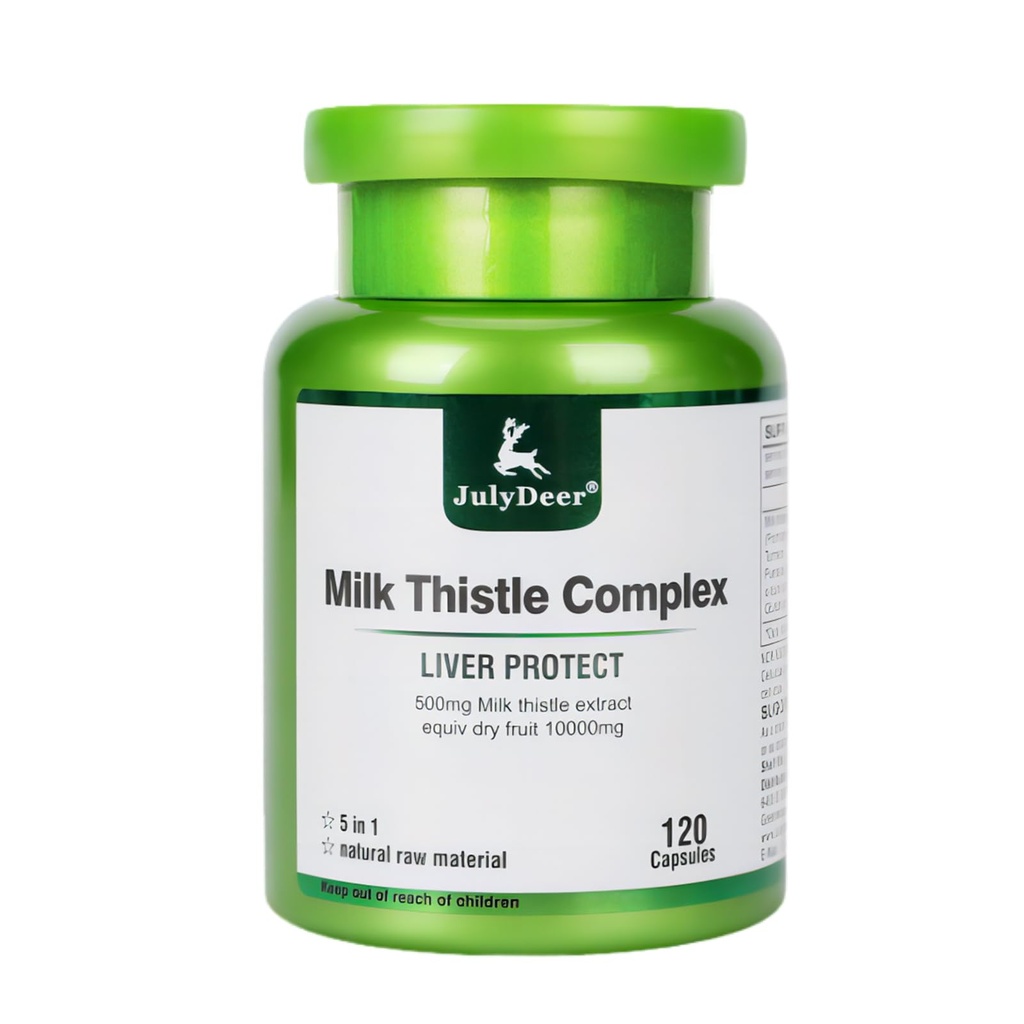 Milk Thistle 500 mg Silymarin Marianum Liver Support, Antioxidant Support, Detoxifiere, Protejare Ficat capsule pentru a sta până târziu, băut şi mahmureala, Piele Dull