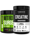 Fabrica Jacked Nitrosurge Pre-workout în negru Cherry & Creatină Monohidrat pentru bărbați și femei