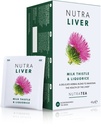 NUTRALIVER - Ceai de detoxifiere hepatică - Mulgări de lapte, Turmeric & Fennel - 40 Saci de ceai umplute - Ceai vegetal - 2 Pack