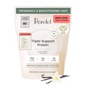 Perelel Triple-Suport Plant Pe bază de praf de proteine, Creamy Vanilla, 20g Vegan Praf de proteine, 3g Creatină Monohidrat, & 5g Fibră prebiotică pe servire, lactate gratuit, fără zahăr adăugat, 15 zile de aprovizionare
