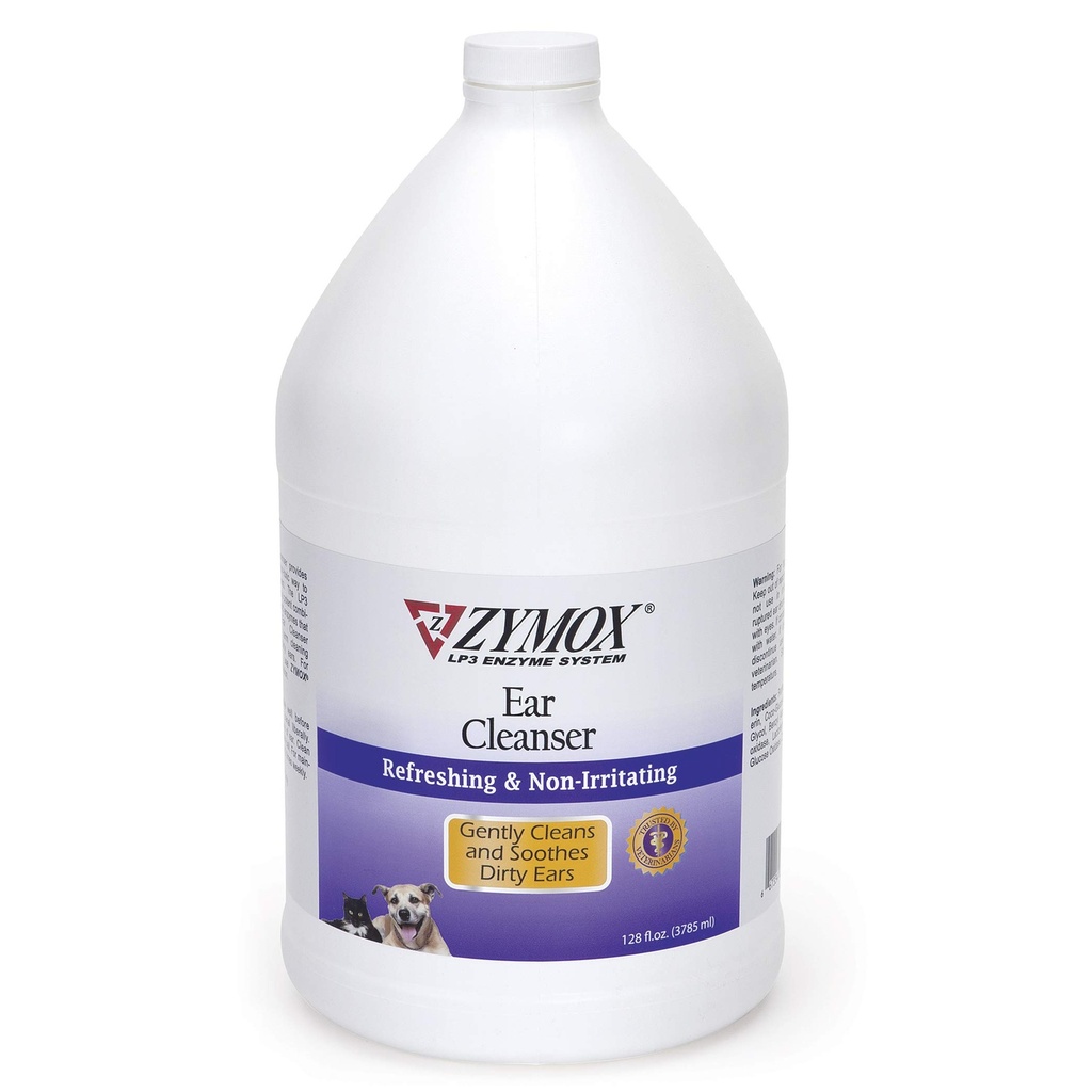 Zymox Ear Cleanseser Soluţie pentru câini şi pisici, 1 Gallon