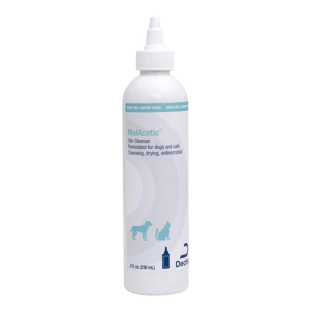 Malacetic Otic Cleanser pentru câini și pisici, 8 fl oz