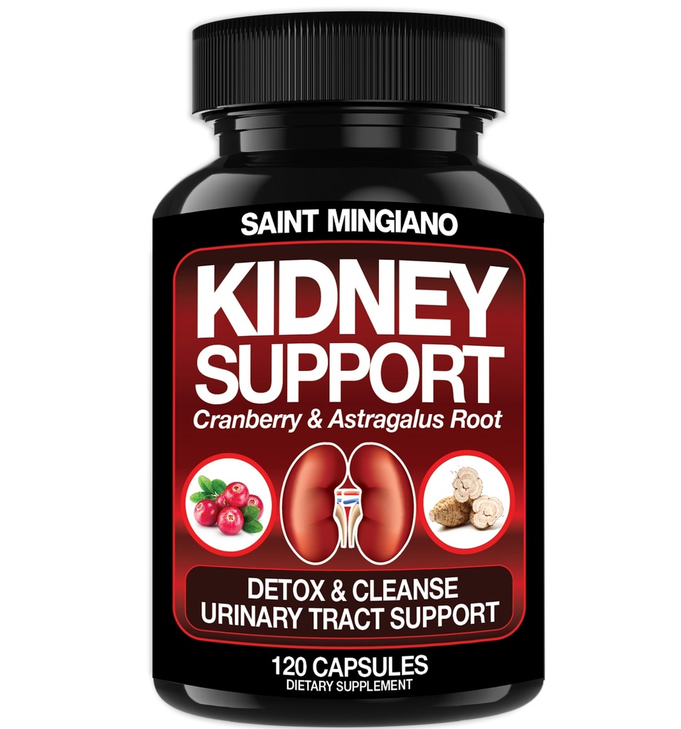 Suport renal Dezintoxicare și reparare -120 Capsule - Cranberry & Astragalus Pastile rădăcină pentru femei și bărbați 