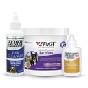 Zymox Enzymatic Ureche Wipes, Cleanser ureche, & Otic Plus Soluție ureche Hydrocortizon gratuit pentru câini și pisici - Bundle produs - pentru murdare, Waxy, Urechi mirositoare și la Soothe Infecții ale urechii