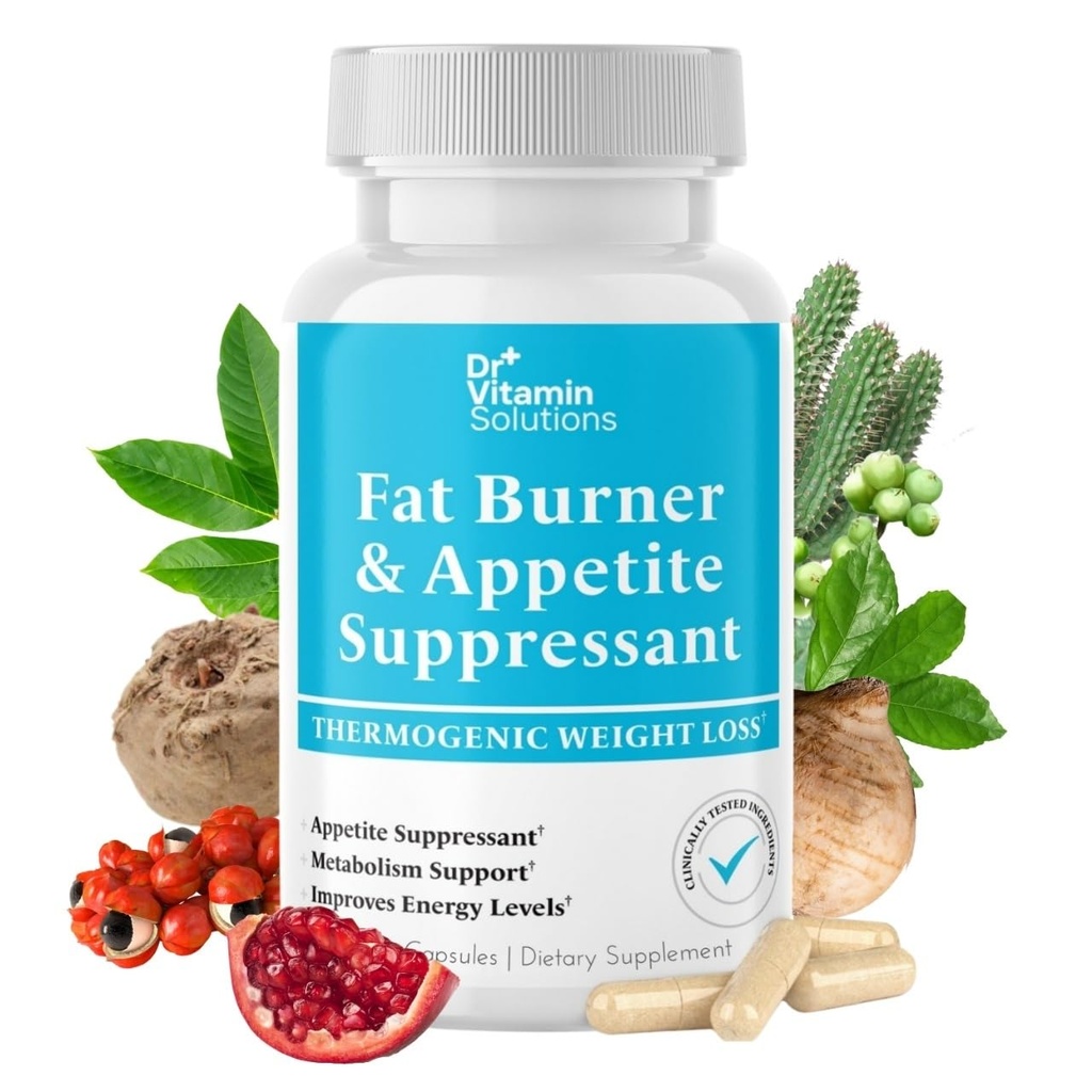 Fat Burner pentru femei și bărbați - Appetit Suppressant pentru pierderea in greutate - Pastile w/Metabolism Booster Termogenic pierdere in greutate Supliment - Crom, Cofeina & Ceai verde - 30 capsule