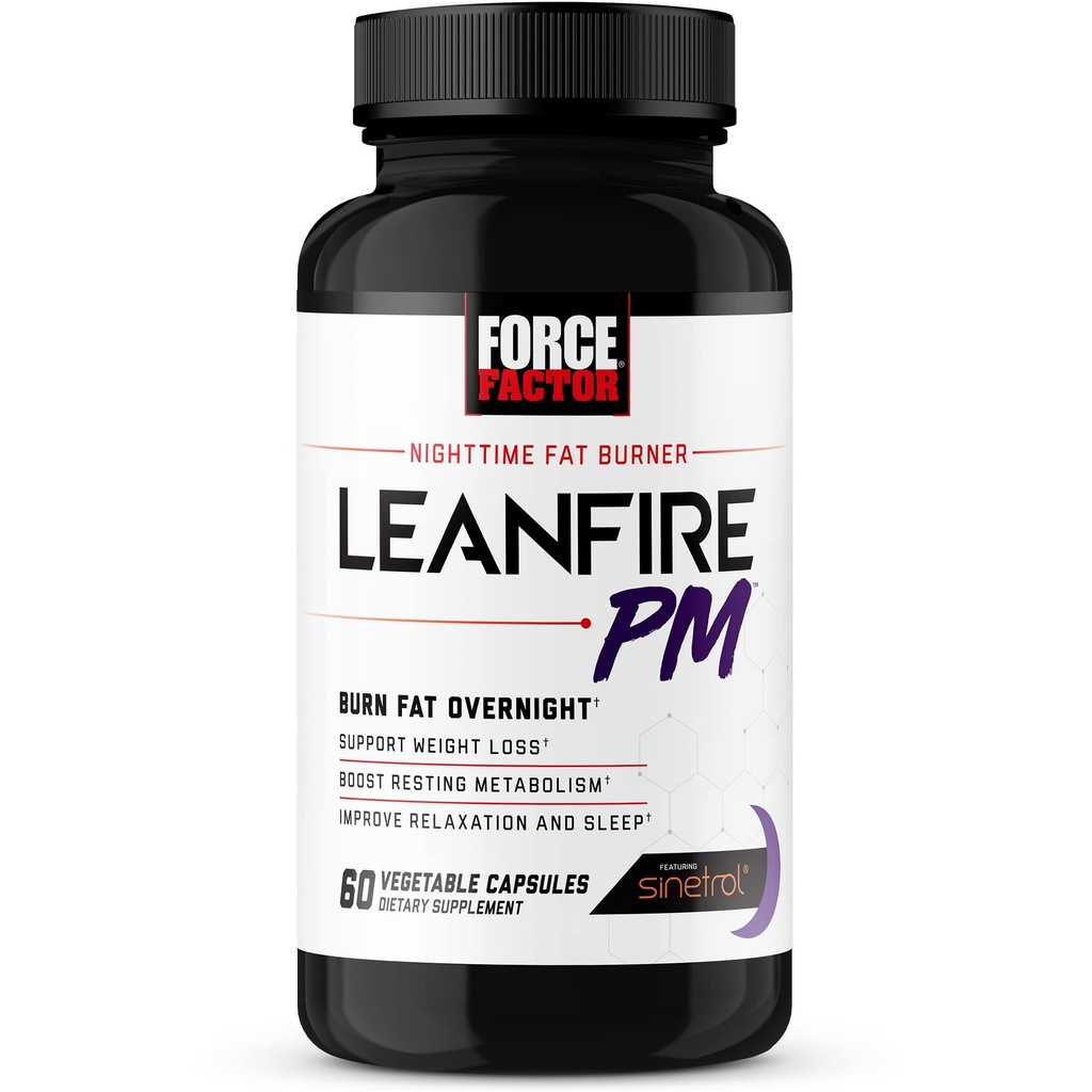 Force Factor LeanFire Pierdere in greutate Bundle cu următorul gen SLIMVANCE Fat Burner 60 Capsule şi Fat Burner Overnight 60 Capsule
