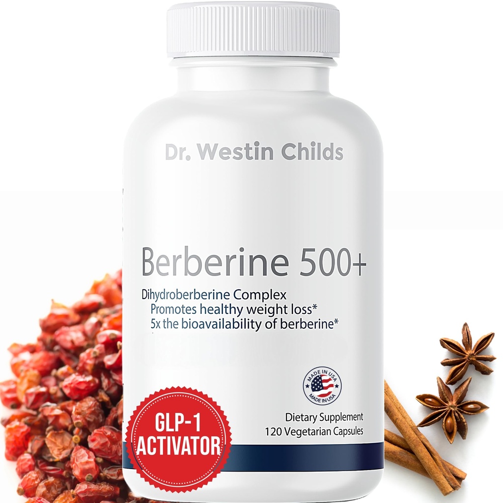 Dr. Westin Childs Dihidroberberine Supliment 200 mg pentru femei şi bărbaţi, cardiovasculare, gută, tiroidă, şi suport imun cu acid lipoic alfa - Poate fi 5X mai eficient decât Berberine HCL 60 Ct