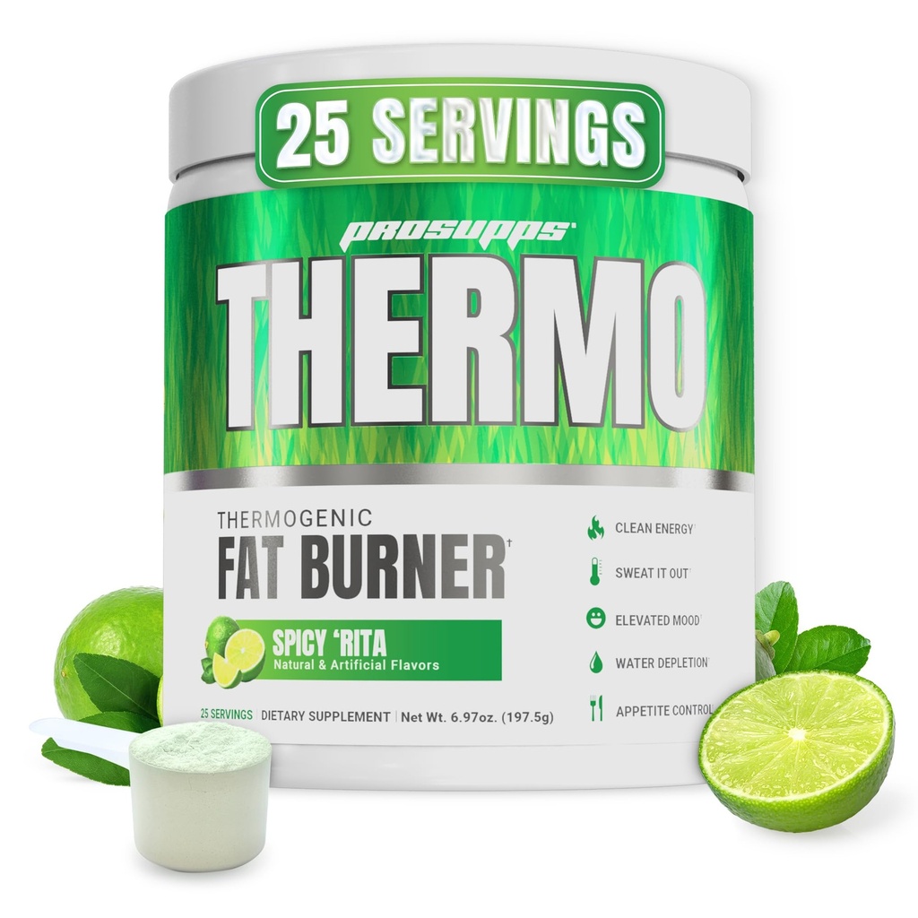ProSupps praf termogenic de ardere a grasimilor, Rita picant - pierdere in greutate si metabolism Booster supliment de antrenament pre pentru femei si barbati - suporta controlul apetitului si creste energia - gluten-free - 25 Serviri