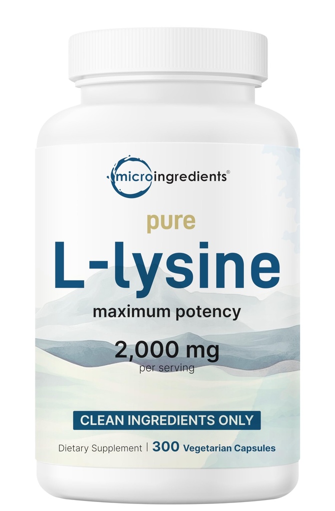 Pur L-Lysine 2000mg, 300 Capsule vegetale 