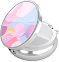 Nipichsha Pill Box, caz Pilula mica pentru Purse & Pocket, Cute Travel Medicine Organizator, Portable Medicine Container Holder to Hold Vitamine, Medicamente, Ulei de pește & Supliment, A02-Art Stil model