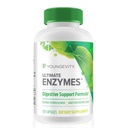 Youngevity Ultimate Enzimes® - Multizymes for Digestion, Gas & Bloating Relief - Betaine HCl, Ox Bile, Pancreatine 10X, Papain 6M, Pepsin 1:3000 (120 capsule)