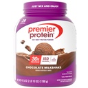 Premier Proteine Powder, Ciocolata Milkshake, 30g Proteine, 1g Zahăr, Nu Soia, Gluten Free, 41.9oz (29 Servings)