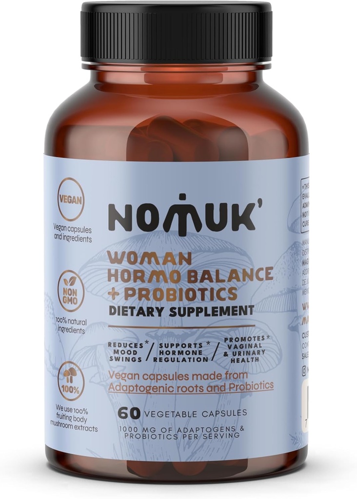 hormo balans + probiotice pentru femei, Supliment alimentar cu Shatavari rooot, Maca Schisandra & Ginseng Extract, probiotice pentru Digestive, Imune Health 60 Capsule