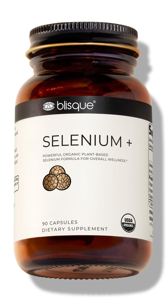Blisque - Seleniu organic pentru suport tiroidian, sistem imunitar, şi Heart Health 