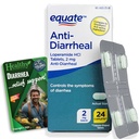 Surplus sănătos Equate Anti-Diareal Loperamidă HCI 2 mg 24 Caplete şi Card de Sfaturi Vital Volume