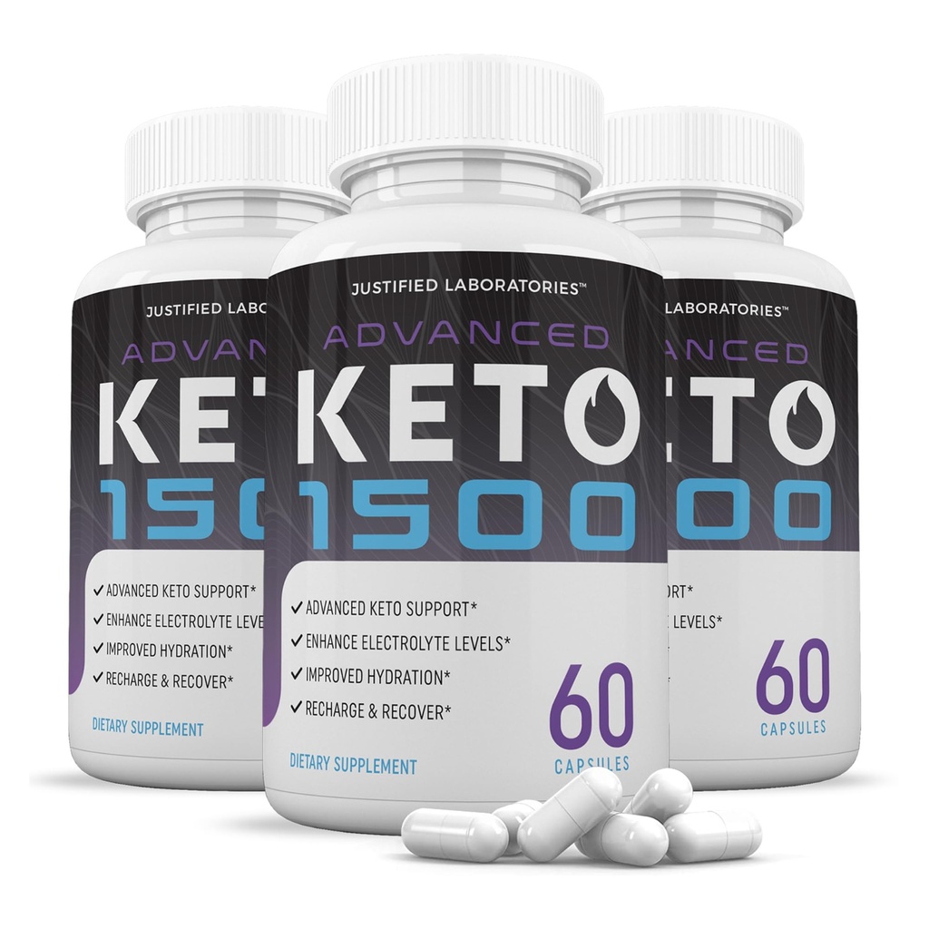 (3 ambalaj) Advanced Keto 1500 Keto pastile 1275MG Formula nouă și îmbunătățită Conține Apple Cidru Oțet extra Fecioară Olive pulbere verde Ceai frunze 180 capsule