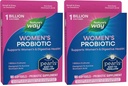 Natura's Women's Way Probiotic Pearls, Supports Women's and Digestive Health*, Protects Against Ocazional Constipație & Bloating*, 1 Miliard Live Cultures, 90 Softgels, (Pachet de 2)