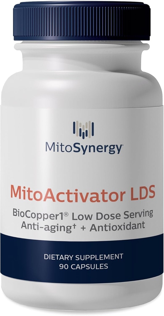 MitoActivator BioCopper1 Cu1 (Cunermuspir) LDS - doză mică Servire 0,1mg Cupru Biodisponibil - Tick Suport Immune pentru Utilizatorii Sensibili pentru a minimiza reacția herxheimer