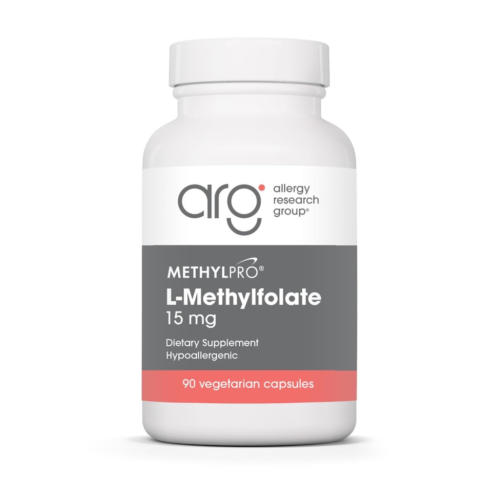 Metilpro L-metilfolat 15 mg - Biodisponibil Folat Suplement for Brain Health & Neurotransmitter Support - Vegetarian & Hypoallergenic - 90 Servings - 90 Count