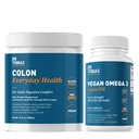 Dr. Tobias Colon În fiecare zi Sănătate & Vegan Omega 3 Ulei de alge - Digestive Wellness și Daily Health Support with Psyllium Husk and DHA EPA Omega 3, Vegan, Non-GMO