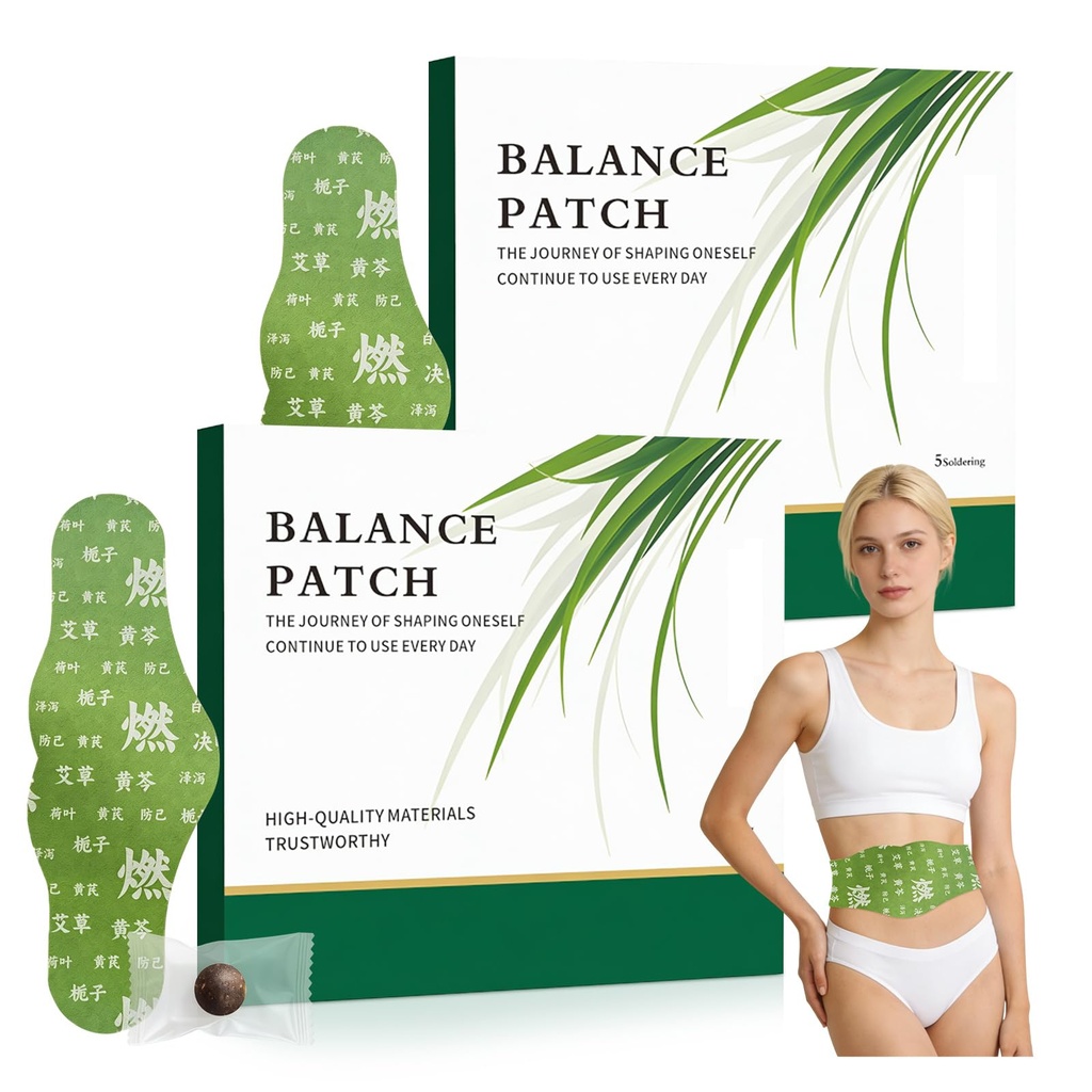 Echilibrul patch-urilor din plante, Mugwort Herbal Navel Patches (2 Cutie 10Piece)