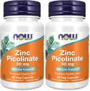 Acum Suplimente, Picolinat de zinc 50 mg, Susţine funcţiile enzimatice*, Suport Imun*, 60 Capsule de legume (Pachet de 2)