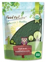 Alimente pentru a trăi organic Spirulina Powder, 4 Lire de lire sterline, non-GMO, Kosher, Raw Blue-Green Algae, Vegan Superfood, vrac, non-iradiate, pur Vegan Green Proteina, bogat în vitamine și minerale, mare pentru băuturi