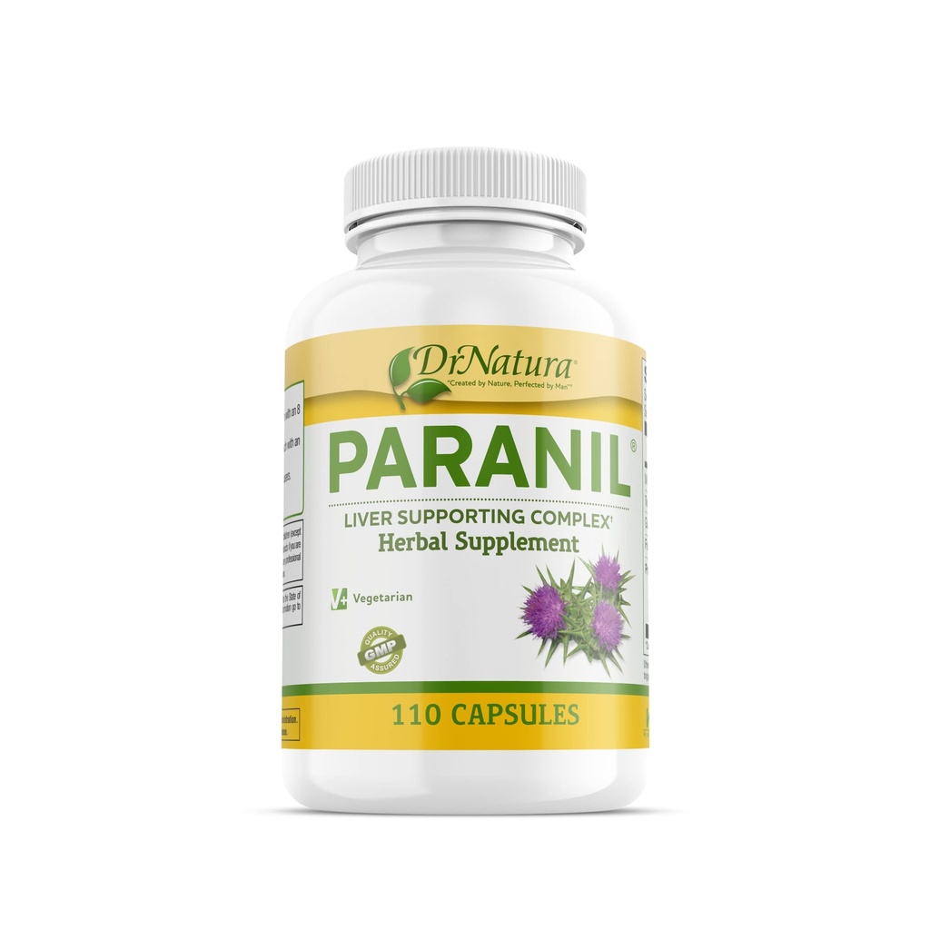 DrNatura Paranil® Ficat & Colon Cleanse - 17 Complex Herbal cu Thistle de lapte pentru detoxifiere, 110 Capsule vegetariene