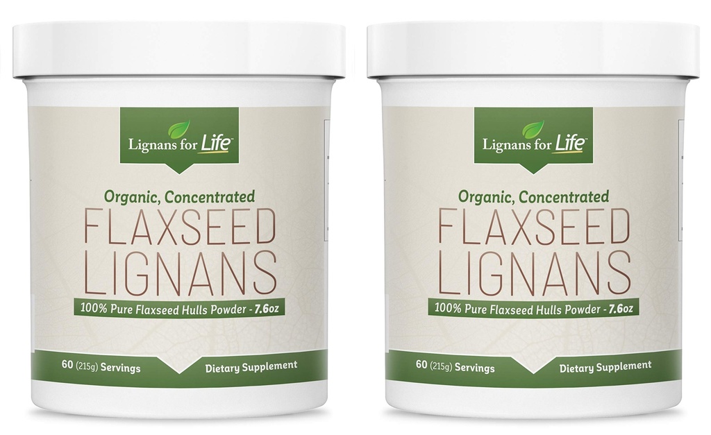 Lignans pentru viață - Natural Bulk sol Flaxseed pulbere - Omega 3 & 6 Acidi grasi umplut antioxidanți de mare fibre - Sprijin inima sanatoasa si parul, Sistem imunitar sanatos - 60 Serviri 80 mg pe fila, 2 Pack