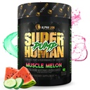 ALPHA LION Pompă Superumană Pre Workout Pulbere, Cafeina gratuit & Stim Free Preworkout Supliment, Nitric oxid, Muscle Gainer, Energie & Focus (42 Serviri, Muscle Melon Flavor)