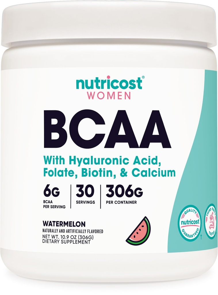 Nutricost BCAA pentru femei (Watermelon, 30 Servings) - Formulat special pentru femei - non-GMO și gluten-free