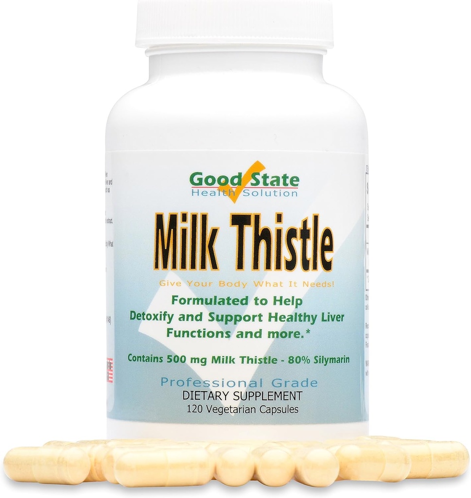 Bun stat - Milk Thistle Extract - (500 mg) (80% silymarin) (120 capsule vegetale)
