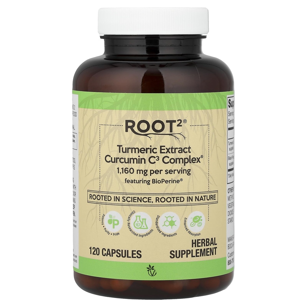 Vitacost Extract Turmeric Curcumin C3 Complex cu Bioperine - 1,160 mg per Serving - 120 capsule