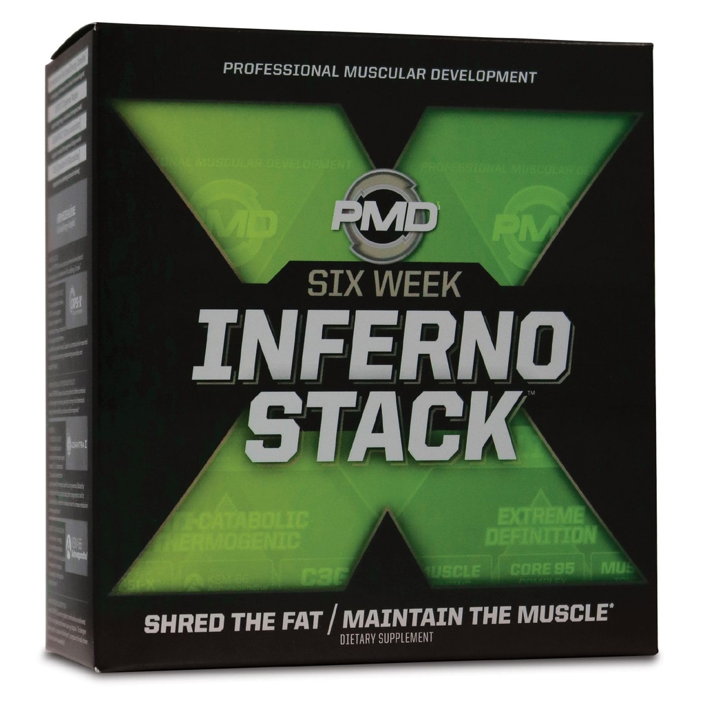 MPD Sporturi șase săptămâni Inferno Stack - puterea maximă Fat Burner și CLA Omega Acid gras pentru a pierde grăsime rapid și creșterea tonusului muscular - Arsenal X Inferno/120 Geluri lichide, Omega Cuts Elite/180 Softgels