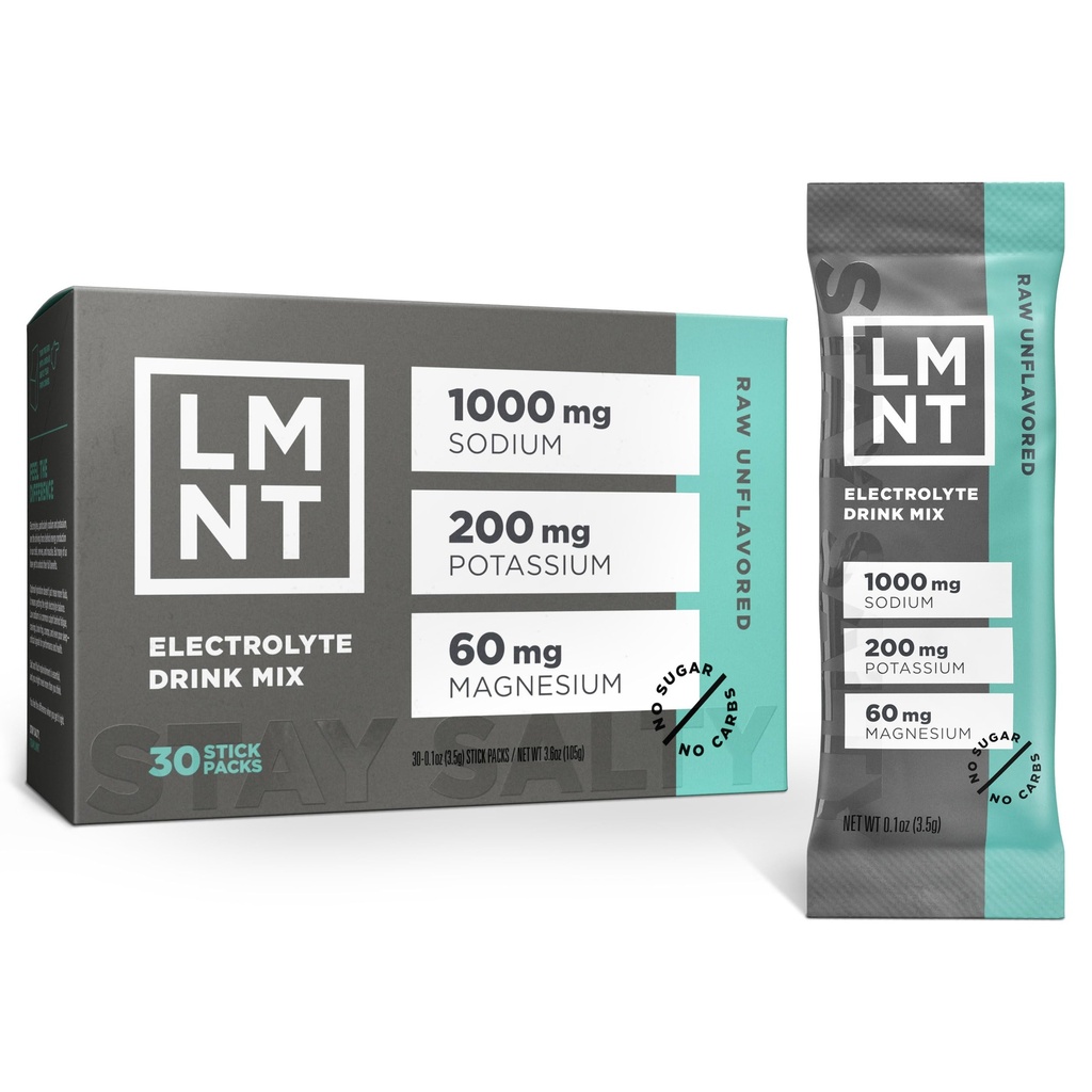 LMNT Zero Sugar Electrolytes - Sare brută nearomatizată 