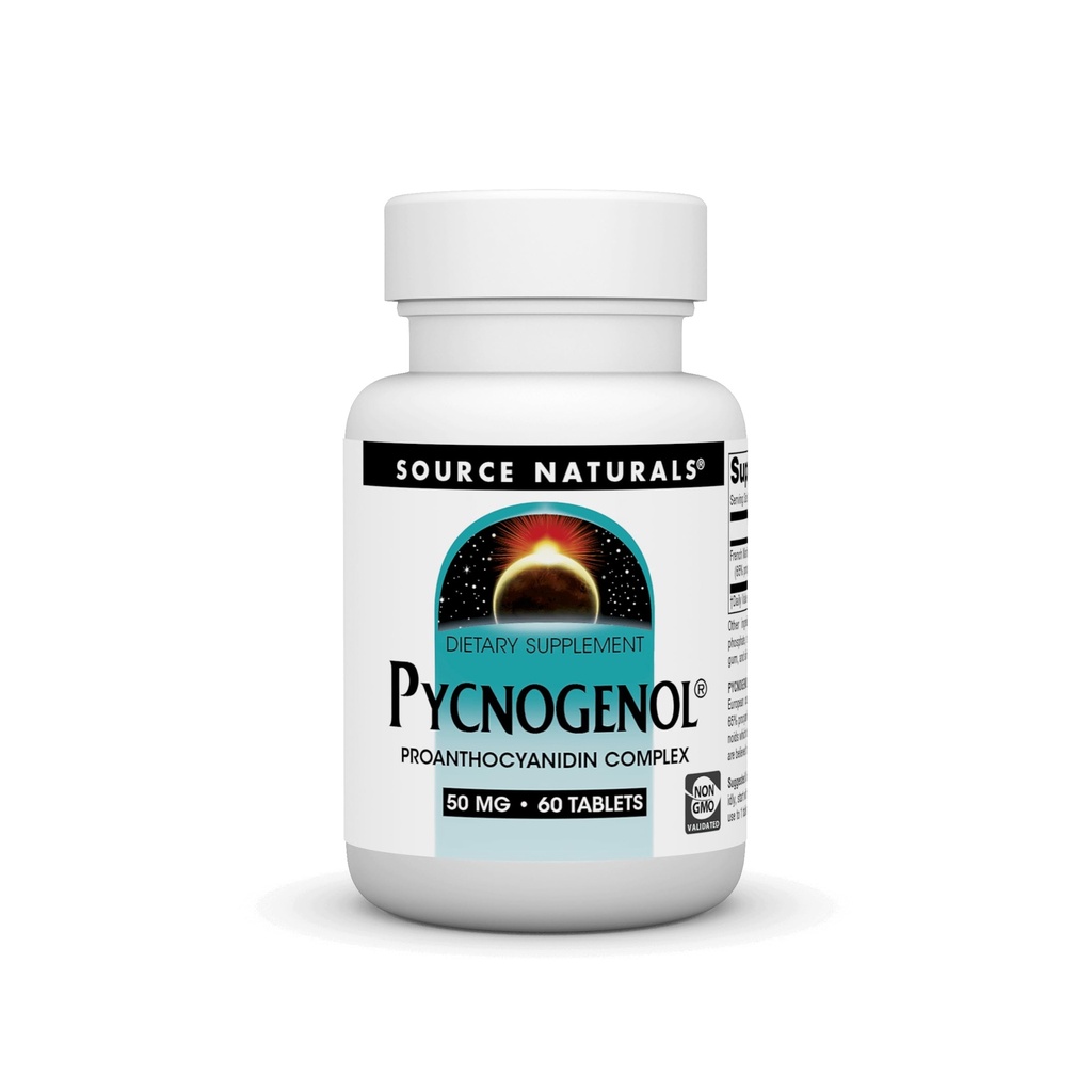 Naturals Sursa Pycnogenol 50 mg Proanthocyanidin Complex - 60 comprimate
