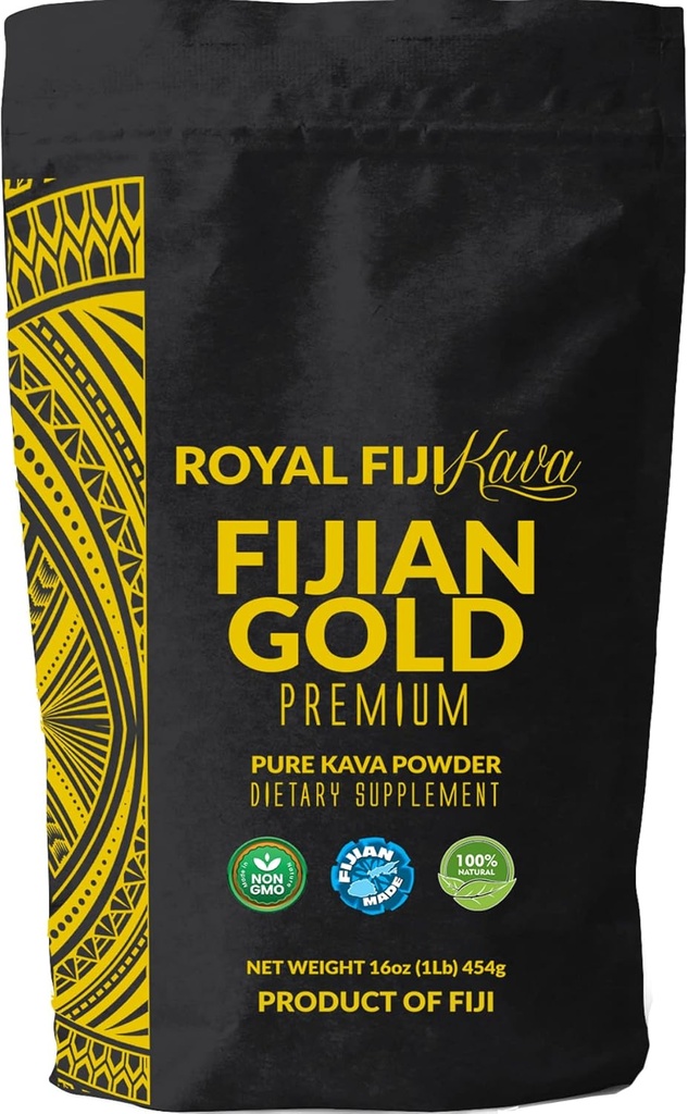 Kava Powder Fijian Gold Premium 5+ Ani Maturat Kava Root Full Putere Kava Kava din Insulele Fiji Organic crescut Super Putere Kava Root