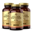 Solgar Calciu Magneziu Plus Zinc, 100 comprimate (Pachetul de 3) - Promovează oase sănătoase și dinți - Suportă funcția nervoasă și musculară - non-GMO, Vegan, gluten gratuit, lactate gratuit, Kosher - 100 Serviri totale