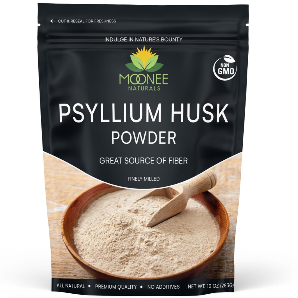 Psyllium Husk Powder (10 OZ), Gluten Free, Non OMG, Finely Ground, Keto Friendly (10 Ounce (70 Servings))