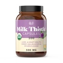 Produse naturale complete Capsule pure de muls de lapte organic - 500 mg pulbere silimarină 100 pastile