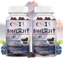 Gumiile Shilajit pentru bărbaţi şi femei, Shilajit Pure Himalayan Original Multi-Supplement, Shilajit Ashwagandha & High in Trace Minerale & Acid pelvian pentru energie, Putere & Imunitate, 60 Servire