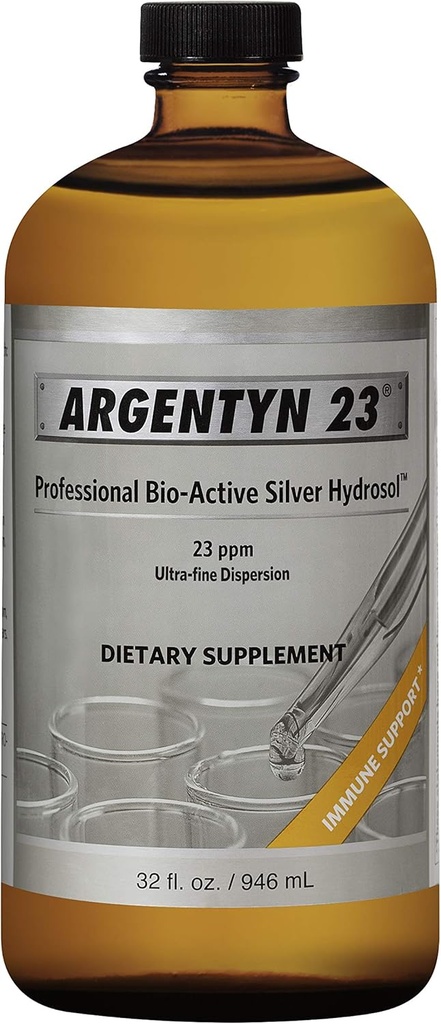 Argentyn 23 Silver Hydrosol - 32 oz de Immogenice naturale