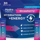HidroMATE Electroliti pulbere bautura Pachete Hidratare Accelerator scăzut zahăr Rapid Party Relief recuperare vitamina C Plus Cafeina Strawberry 30 Conte